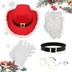 Costume, 's Beard | Christmas Dress Up Wig - Santa Beard Wig, 5X Christmas Outfit, Santa Costume for Kids, Comfortable for Holidays