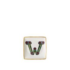 Versace - Versace Alphabet Plate W - 12 cm - Serveringsfade - Flerfarvet