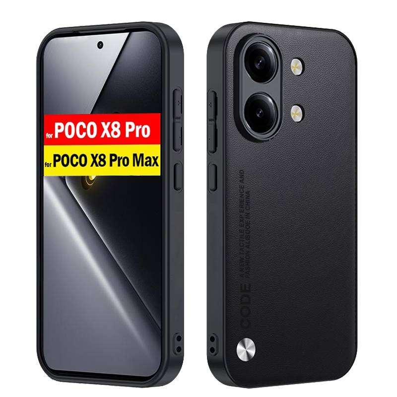 For Xiaomi POCO X8 Pro Max / POCO X8 Pro Case Fashion PU Leather Protection Shocproof Back Cover Capa Funda