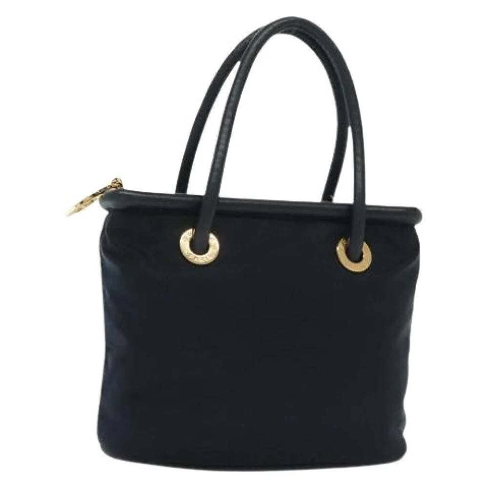 Celine Vintage Pre-owned Vintage Nylon Håndtaske - Vintage - Dame - Blå - ONE SIZE - Nylon
