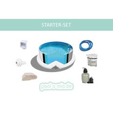 STARTER SET Stahlwandpool Rund Ibiza Ø 400 x 120 cm