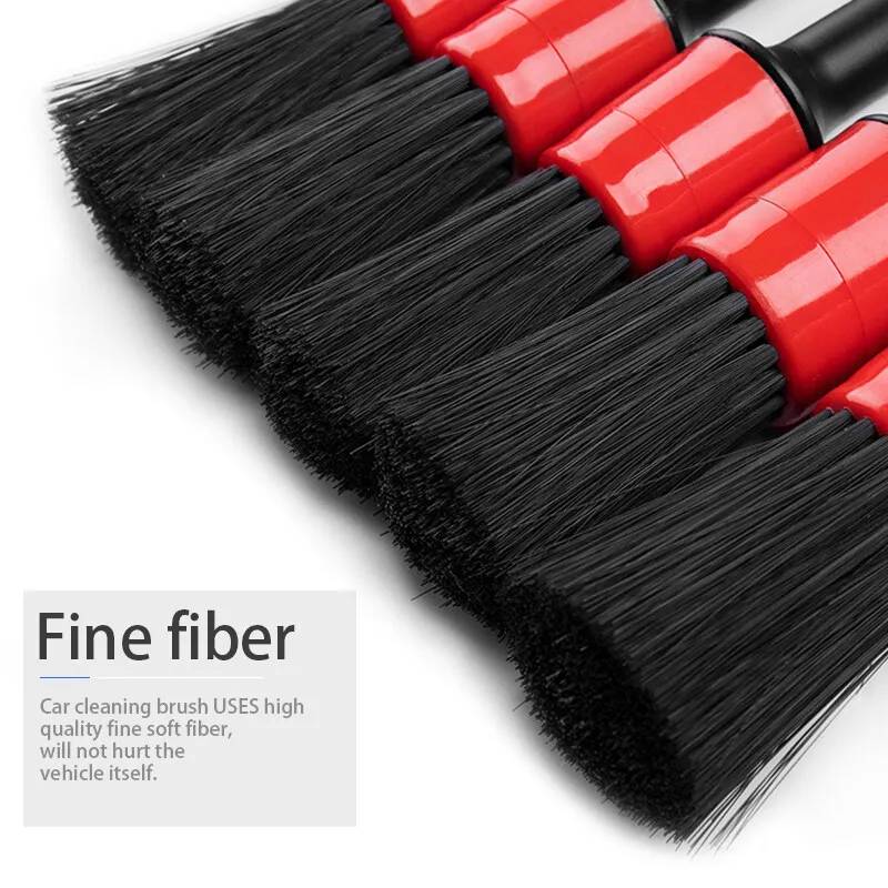 5pcs Car Detailing Brush Car dashboard air conditioning outlet wheel brush car interior cleaning tool set