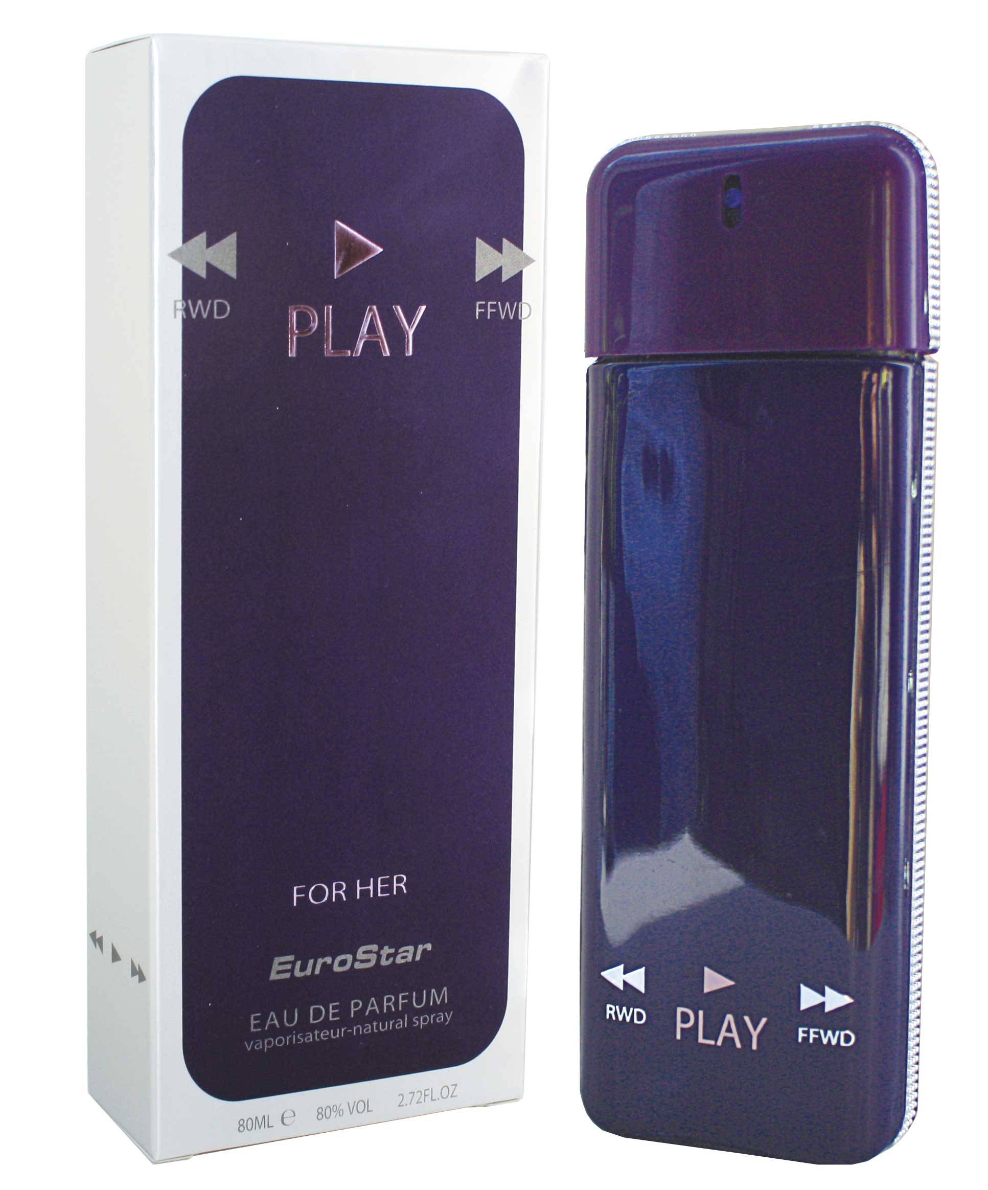 Parfym för kvinnor Euro Star PLAY VIOLET EDP 80 ml.