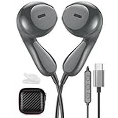 USB C-hörlurar för Samsung Galaxy A55 A54 A53 A34 A35 A33, In-ear hörlurar med kabel USB C-port headset typ C hörlurar med mikrofon för Pixel 8 Pro Google 7a 7 Galaxy S24 ultra S23 FE S22