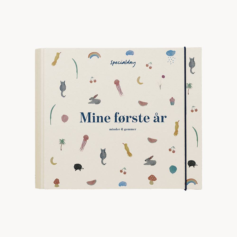 barnets bog med ringbind, smartphone printer, aftryk & washi tape - creme / sort / fest