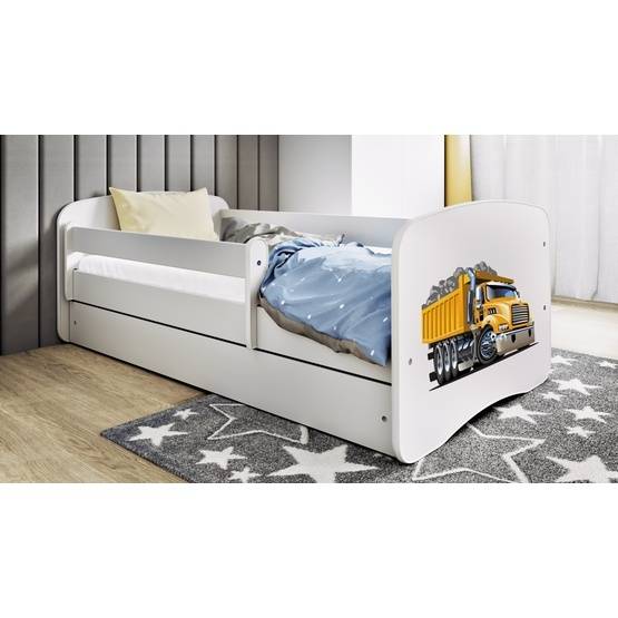 Kocot Kids Barnsäng - Babydreams Vit - Truck Med Låda 180x80 Cm
