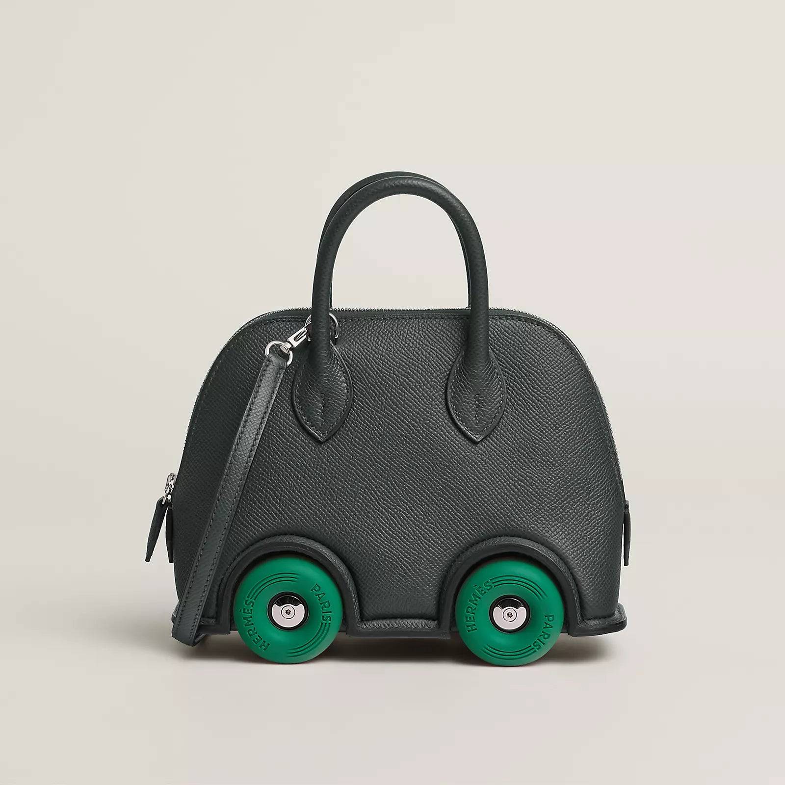 Hermès Bolide on Wheels 1923 Vert Mangrove / Vert Vertigo Epsom Leather Palladium Hardware