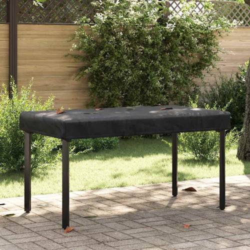 Bordskydd Enfärgad Svart 122 x 72 x 15 cm tyg