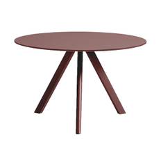 HAY CPH20 2.0 matbord Ø120 cm Burgundy linoleum-bordeaux - Röd