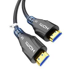 HDMI Kabel 10 Meter lang - 8K 60Hz, Ultra High Speed HDMI Kabel 4K 120Hz Geflochten, 48Gbps, HDCP 2.2 & 2.3, eARC - Kompatibel für Monitor Roku HDTV Apple Sony LG Samsung