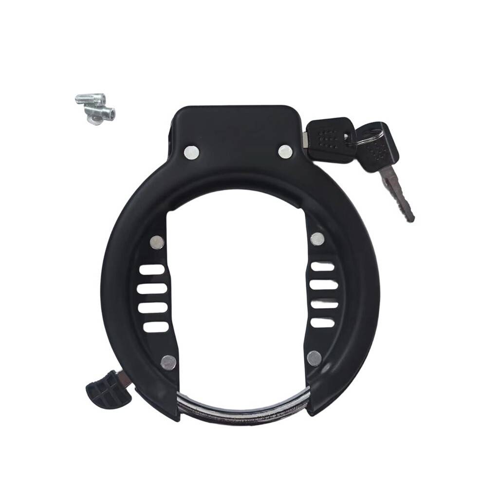 Advanced Bicycle Frame Lock - Secure Wheel & Frame Protection with Keyed Access Anti-Theft Design Sleek Black Finish