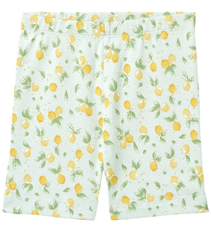 Wheat Cykelshorts - Anne - Summer Blue Citrus - Wheat - 6 år (116) - Shorts