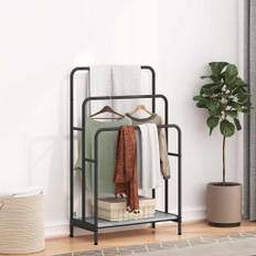 vidaXL Tøjstativ Grå sonoma-eg 60 x 30 x 100.5 cm Konstrueret træ