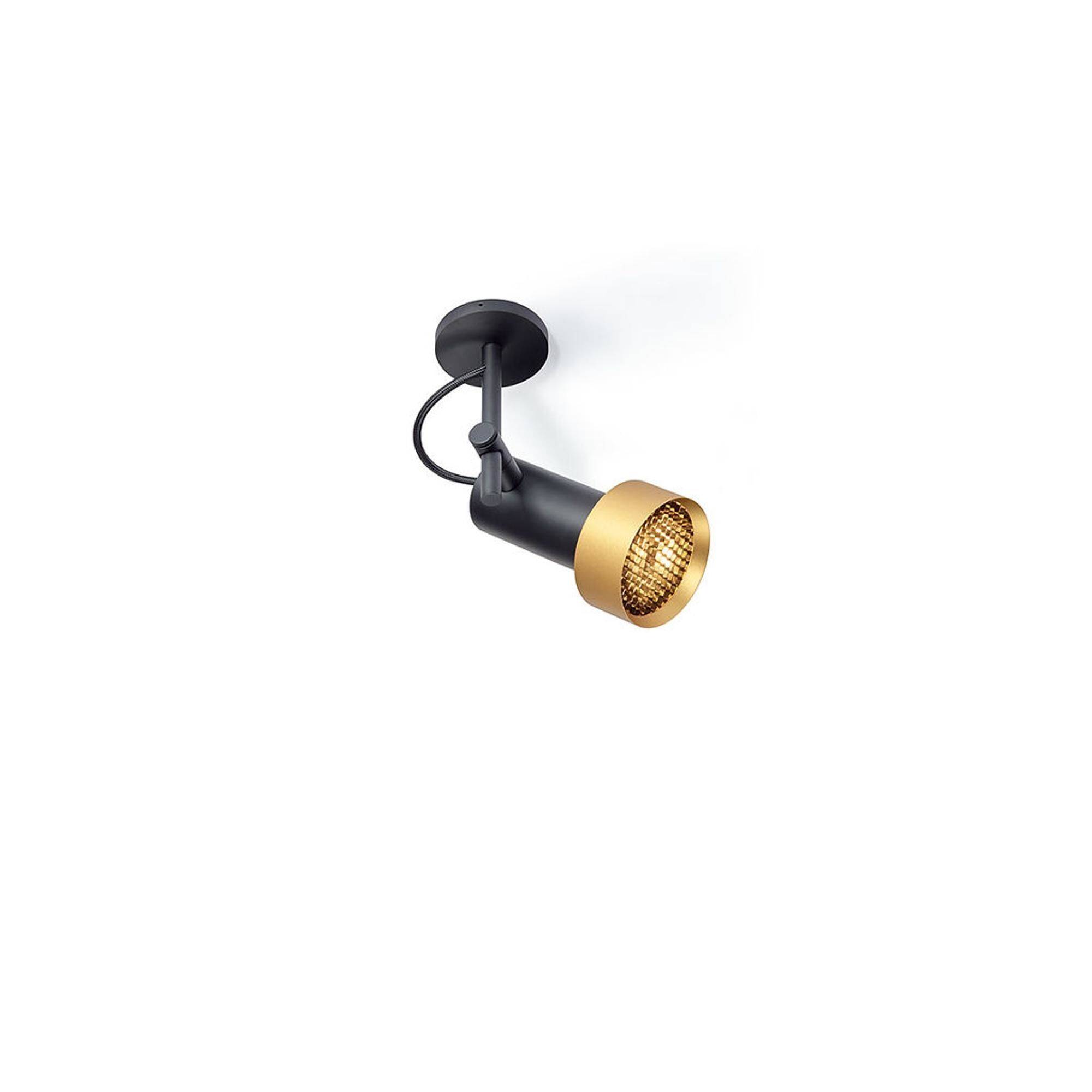 Trizo 21 2Thirty-C1 Honeycomb Taklampa Svart/ Guld Ring - Svart/guld ring