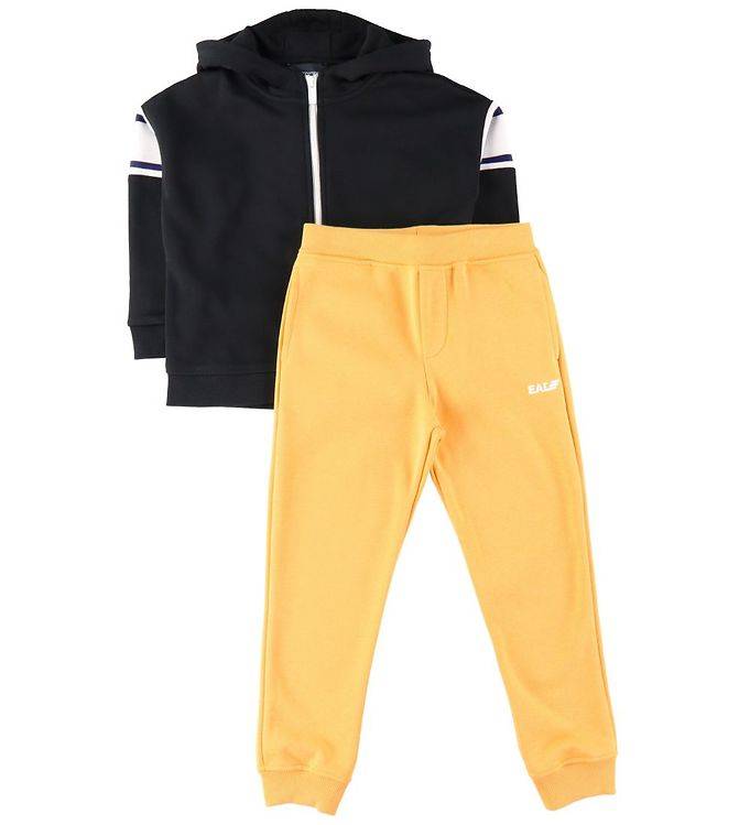 Emporio Armani Sweatshirt - Svart/Gul - Emporio Armani - 10 år (140) - Sweatset