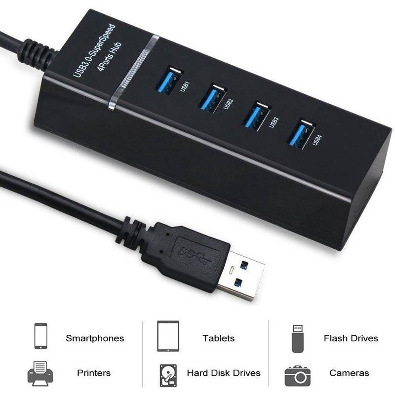Ps4/ps4 slim /ps4 pro hub ,4 port usb 3.0 hub höghastighets usb kabel för ps4/ps4 slim /ps4 pro//xboxone/xbox 360