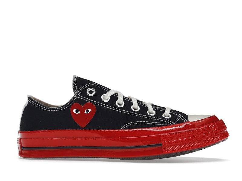 Converse Chuck Taylor All Star 70 Ox Comme des Garcons PLAY Black Red Midsole - 41 / Standard