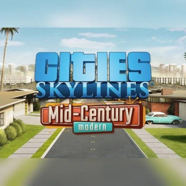 Cities: Skylines - Content Creator Pack: Mid-Century Modern (DLC) (PC) Steam Key - GLOBAL.
