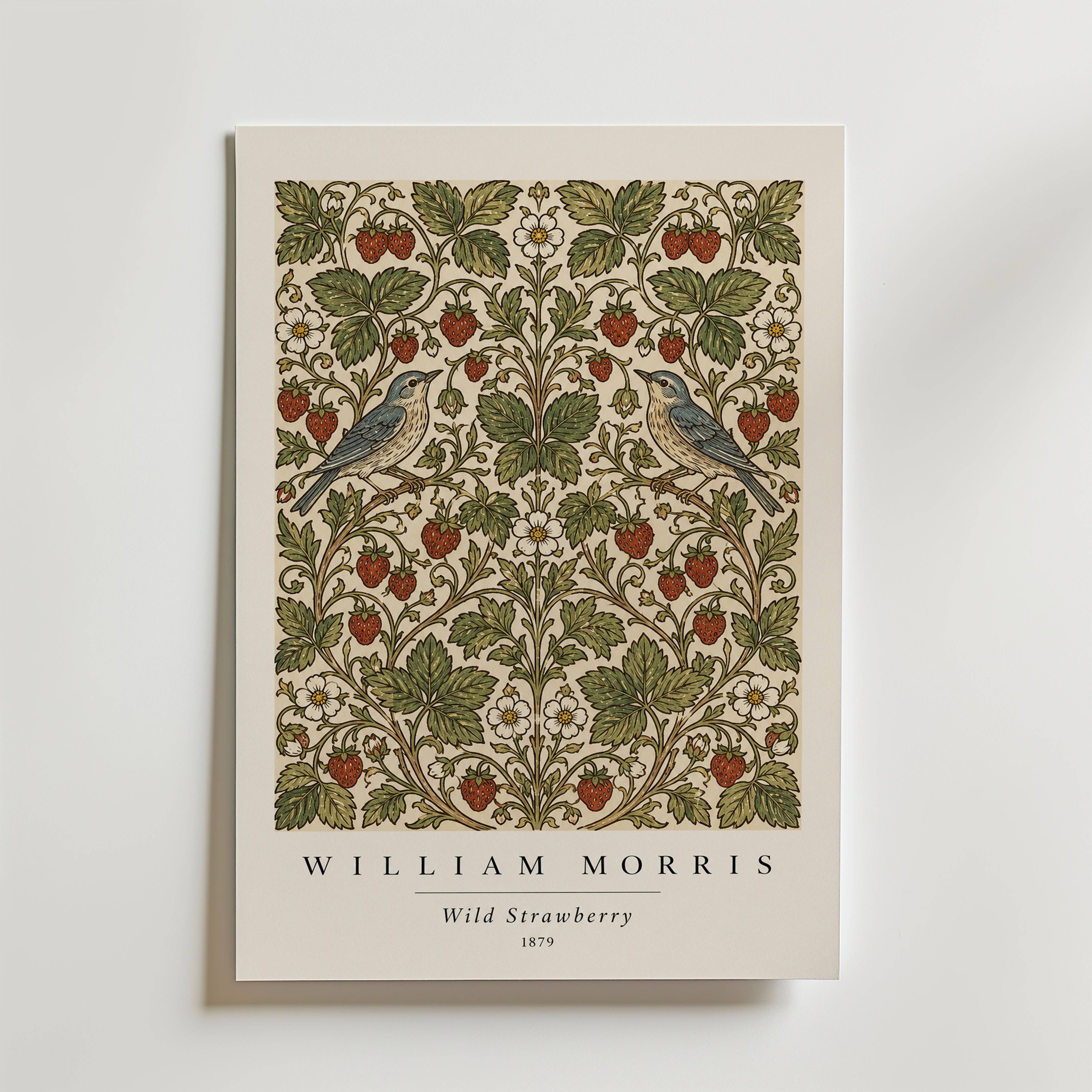 Wild Strawberry William Morris Poster - Fine Art Poster 70x100 cm
