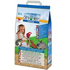 Cat's Best Universal, 100% växtbaserat smådjursströ, icke-klumpande pellets av växtfibrer – för katter och andra små djurraser, 5,5 kg/10 l