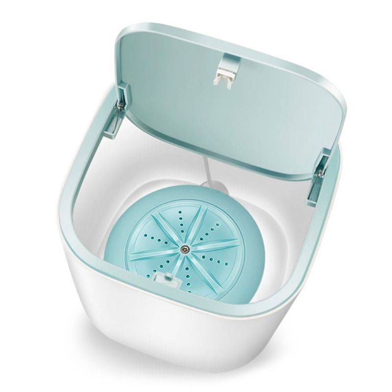 18w semi-automatisk minitvättmaskin usb hushållsdehydrerad tub 3-5kg tvätttorka ultraljudsturbiner tvättmaskin