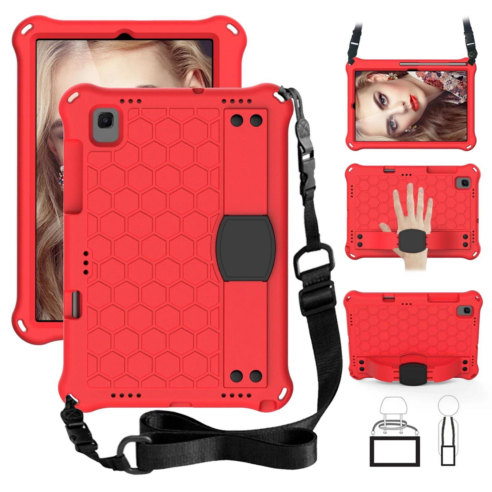 Stötsäkert Fodral för Samsung Galaxy Tab A11 A9 Plus 11'' A11+ A11 A9 8.7 A7 Lite 8.7  A9+ Tecknad EVA Surfplatta Cover Med Rem