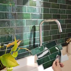 TEMU Shinyhome Wall Tiles - Heat Resistant, Waterproof Backsplash For Kitchen & Bathroom, 1/10pcs, Removable