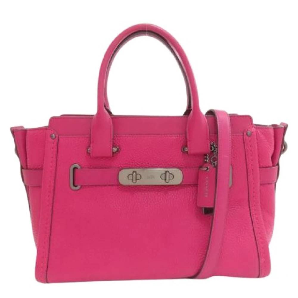 Coach Pre-owned Pre-owned Handbag - Vintage - Dame - Lyserød - ONE SIZE - Læder