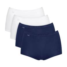 Sloggi 4-pak Basic Plus Maxi Panty - White/Navy - 56 * Kampagne *