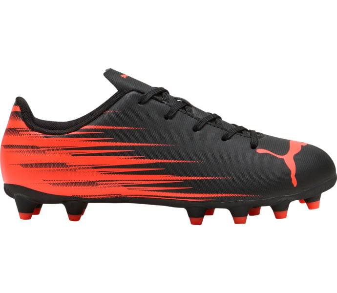 Attacanto II FG/AG JR fotbollsskor, PUMA Black-Glowing Red, Dam, 4