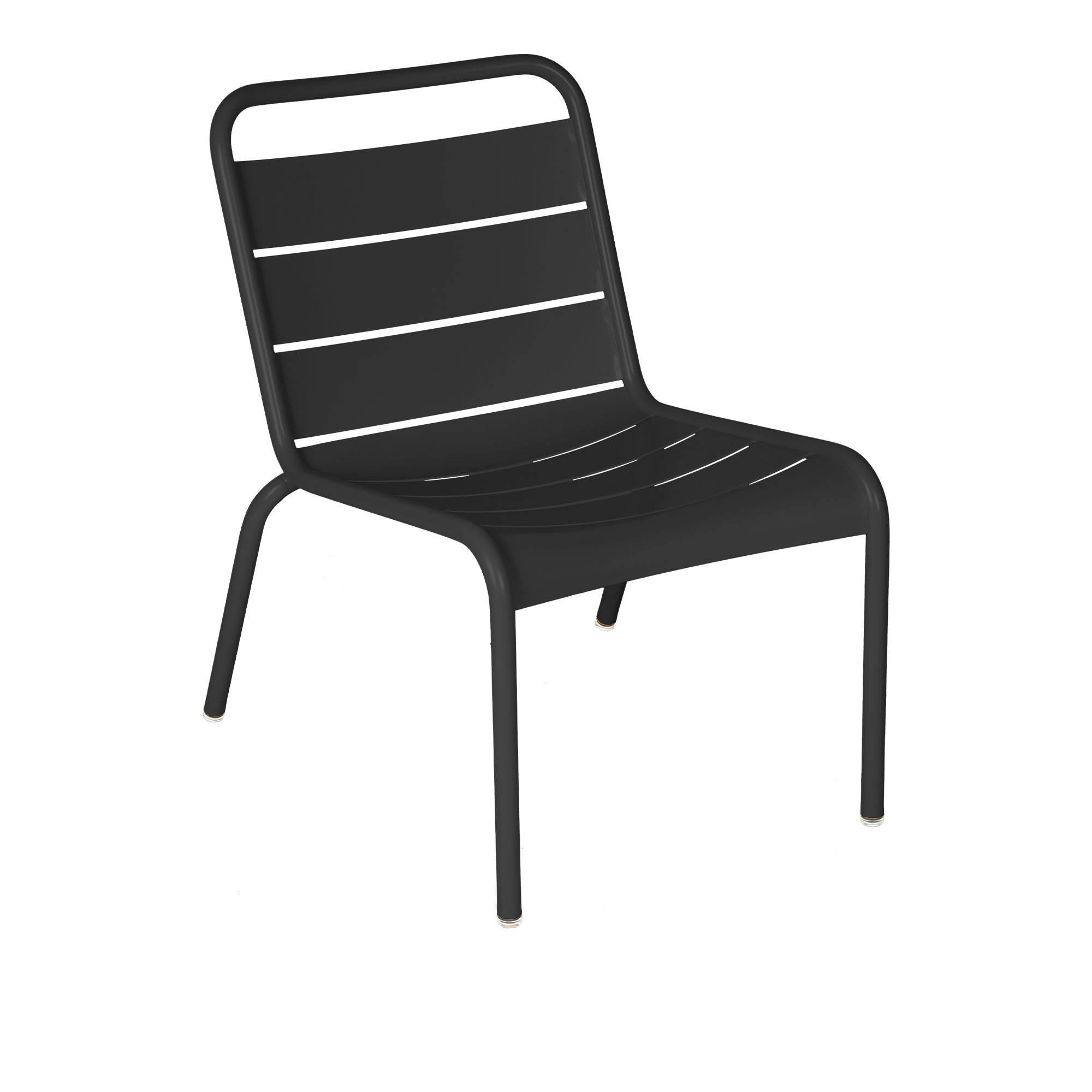 Fermob - Luxembourg Lounge Chair, Anthracite - Udendørs lænestole - Frédéric Sofia - Grå - Metal