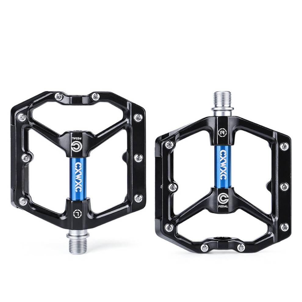 Skridsikre pedaler i aluminiumslegering, bred platform for optimal støtte, letvægtsdesign til alle cykler inklusive MTB og racercykel, forse