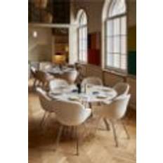 HAY CPH 25 Round Table Ø: 140 cm - Lacquered Solid Oak/White Laminate