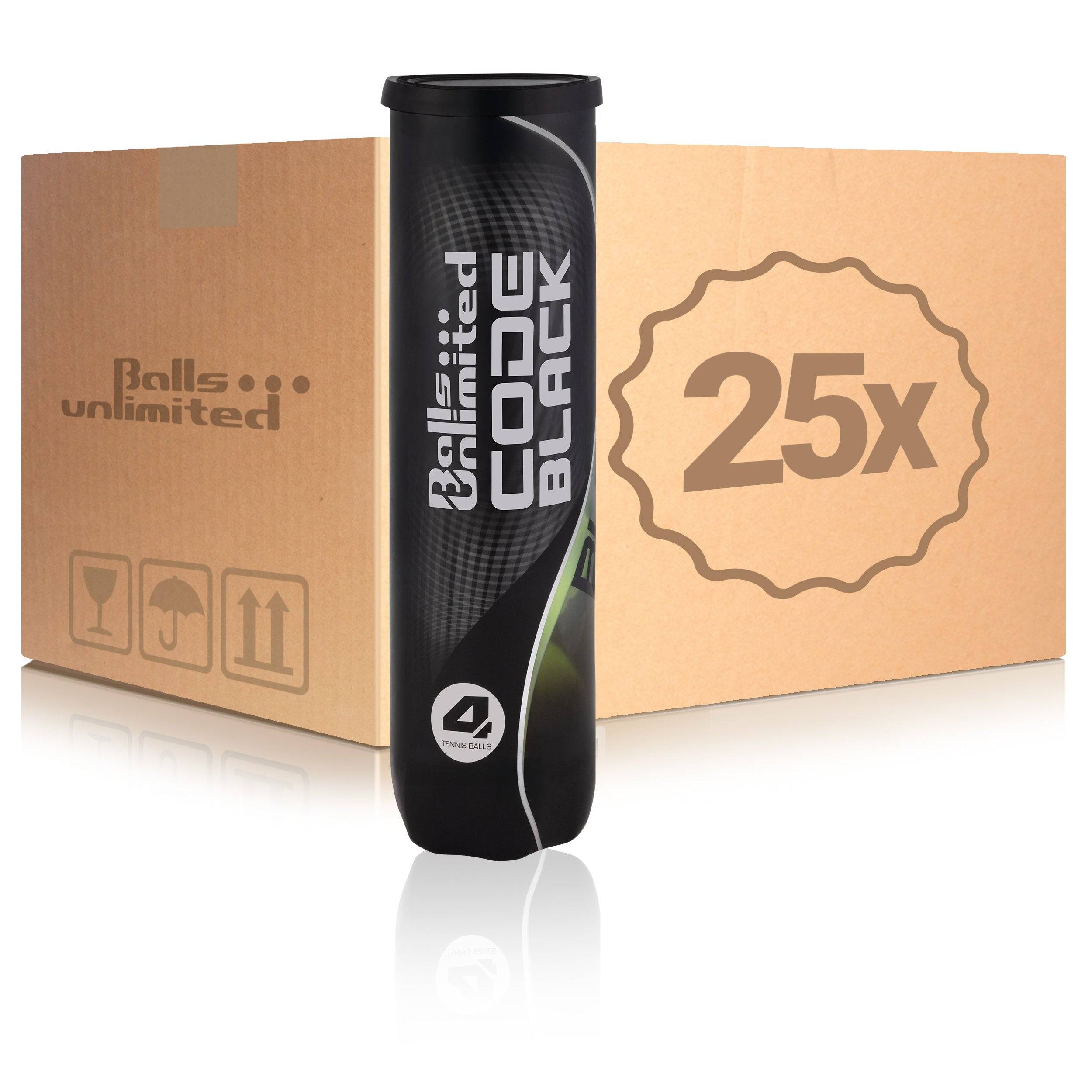 Balls Unlimited 25x 4 Ball Tube Code Black - yellow - nosize