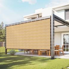 VEVOR 90% solskærm i stof, 3,5 x 6,5 m, til terrassehave (beige)