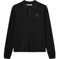 BLS Hafnia Willam Knit Polo Mand Black Sweaters Str M - hos Magasin