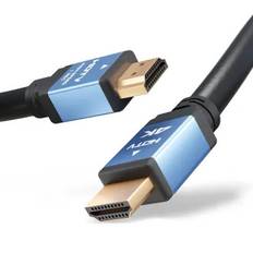 Standard 4K HDMI Type A Kabel 1,5m för TV, Camera, DVD / Blu-ray Player, Gaming Console & Co. HDMI Ledning 2.0 HDMI Cable