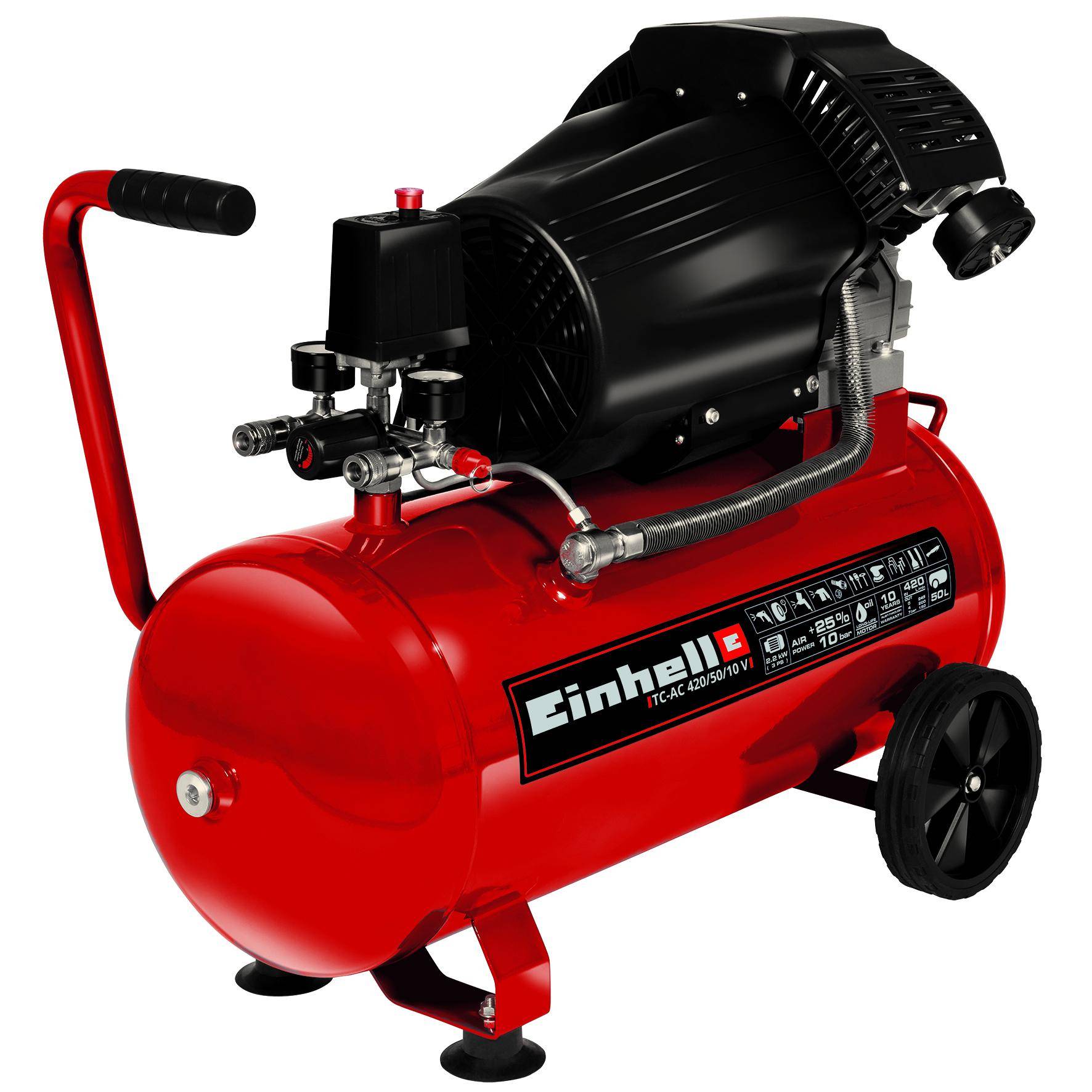 Einhell Kompressor 50L-10BAR 230V-2200W - TC-AC 420/50/10 V.