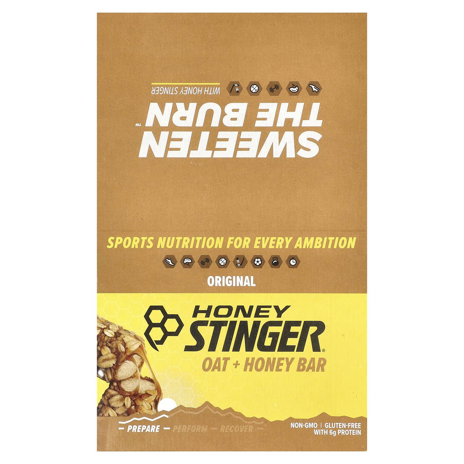 Honey Stinger, Oat + Honey Bar, Original, 12 bars, 42 g (1.48 oz) each