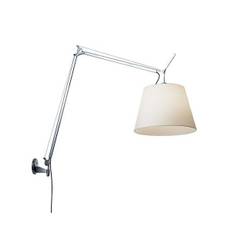 Artemide - Tolomeo Mega Vägglampa m/Switch Ø360 Alu/Vit