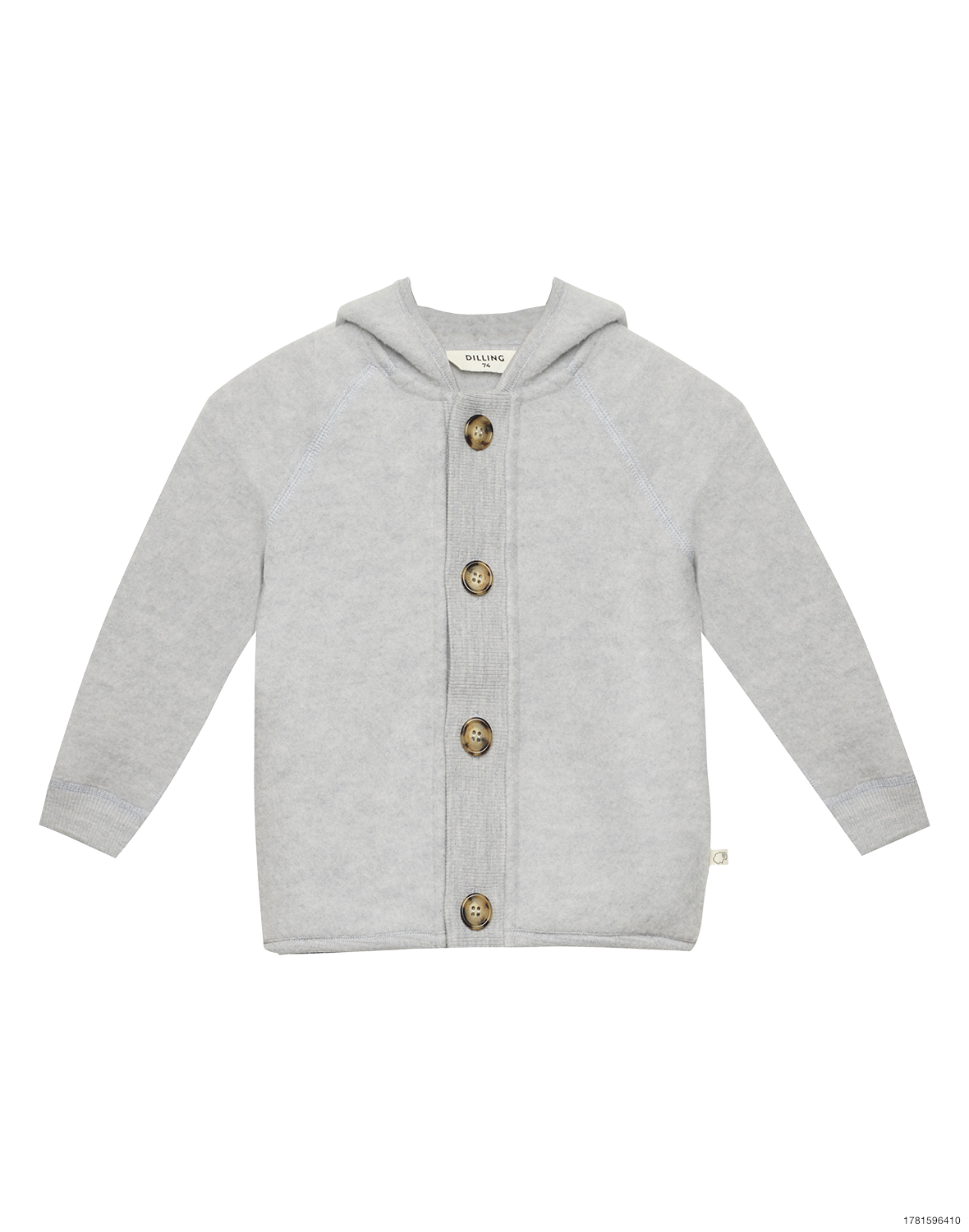 Jakke i merinouldfleece til baby