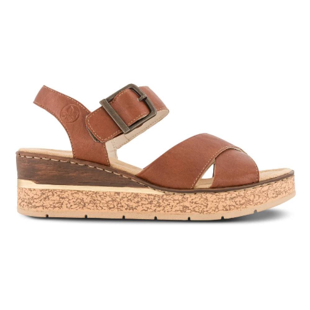 Rieker - Ultralet Plateau Sandal Skor - Dam - 39 EU - Läder
