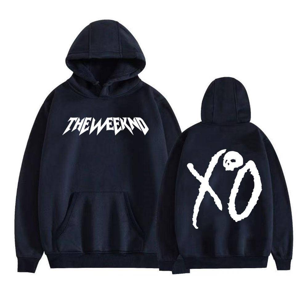 The Weeknd Xo After Hours Til Dawn Tryck Huvtröjor Herrkläder Vintage Oversized Huvtröjor Casual Fleece Långärmade Pullovers cm black