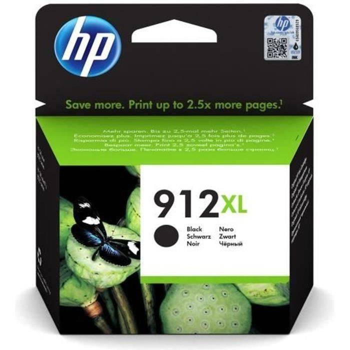 HP 912XL Svart bläckpatron stor kapacitet äkta (3YL84AE) för HP OfficeJet 8010-serien/ OfficeJet Pro 8020-serien