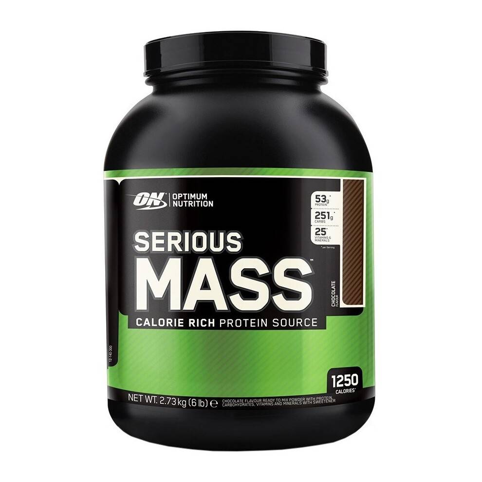 Optimum Nutrition, Serious Mass, Proteinpulver Supplément, Banan, 6 lb (2,72 kg)