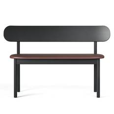Decotique Elephant Bænk Black / Brunt Læder - Bænke Eg Brown Leather - 13003141+13003151