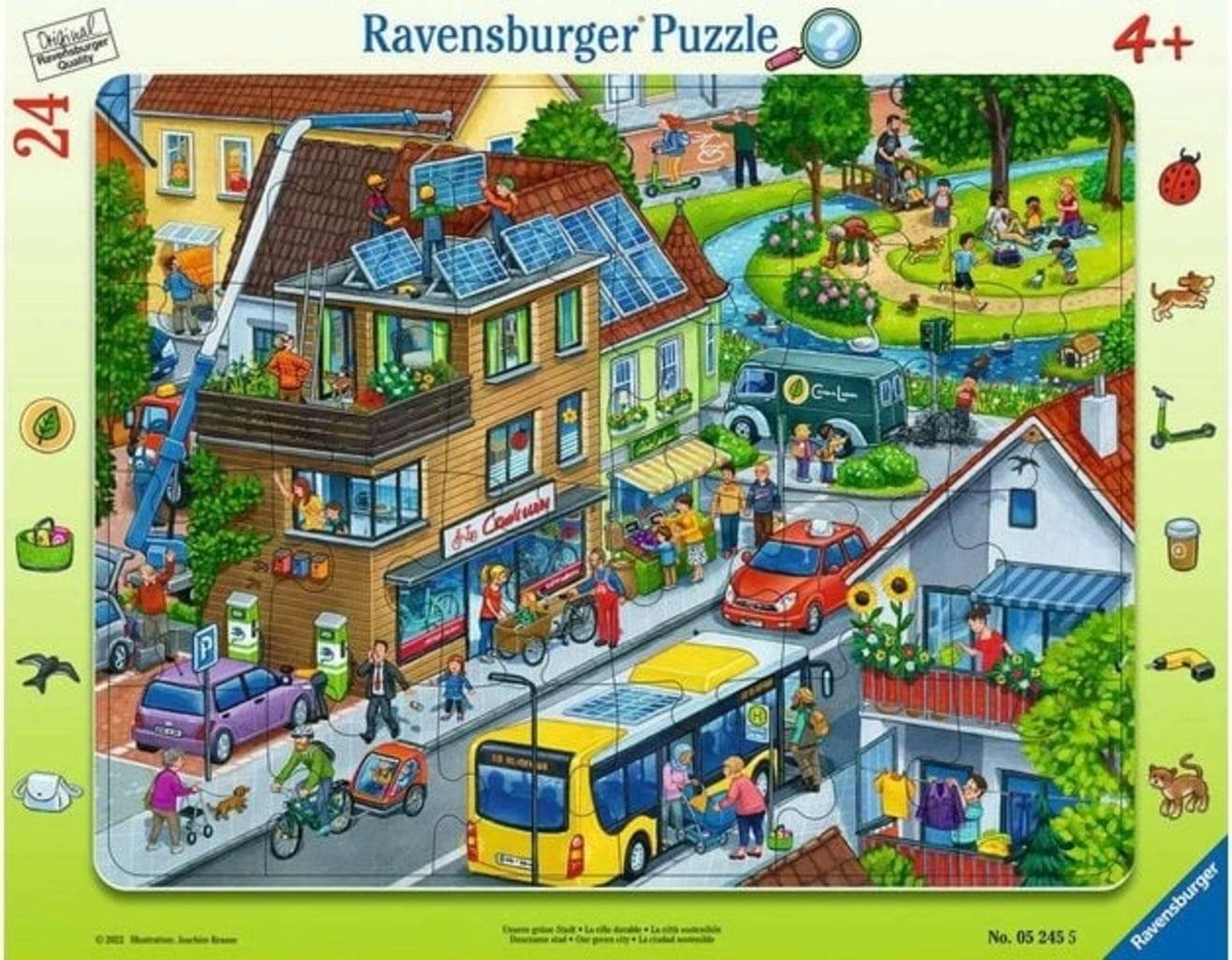 Ravensburger Ram-Pussel - Vår Gröna Stad, 24 bitar