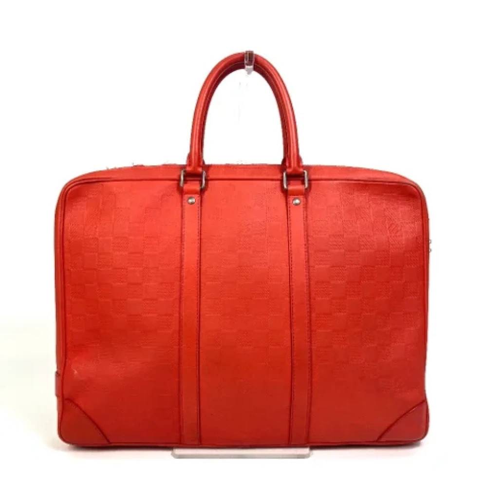 Louis Vuitton Vintage Pre-owned Stof louis-vuitton-tasker - Vintage - Dame - Orange - ONE SIZE - Tyl