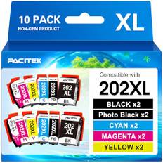 PACITEK 202 XL Druckerpatronen Kompatibel mit Epson 202 202XL Patronen Multipack, für Expression Premium XP-6000 XP-6005 XP-6100 XP-6105 XP6000 XP6005 XP6100 XP6105 (10er-Pack)