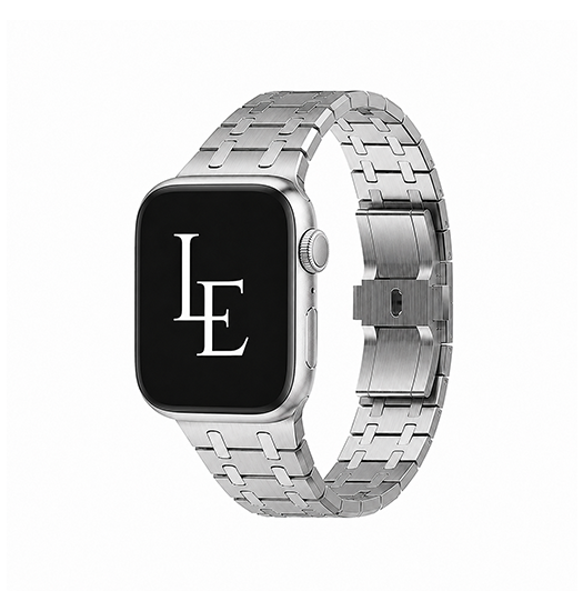 Apple Watch (38/40/SE/41/42mm) - L'Empiri™ Nexus Rustfri Stålrem - Sølv